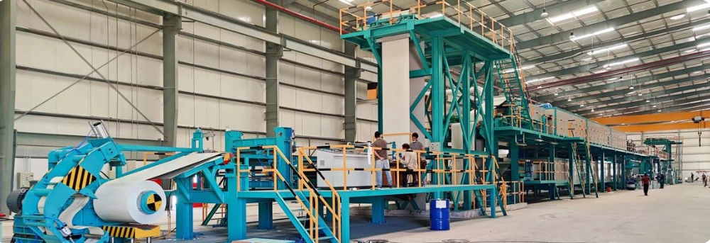 Double Coating Double Baking Color Coating Line with Electrical Transmisson System for Metal Plates